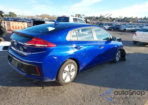 2019 Hyundai Ioniq Hybrid Blue z USA, uszkodzony, nr VIN KMHC65LC7KU113837